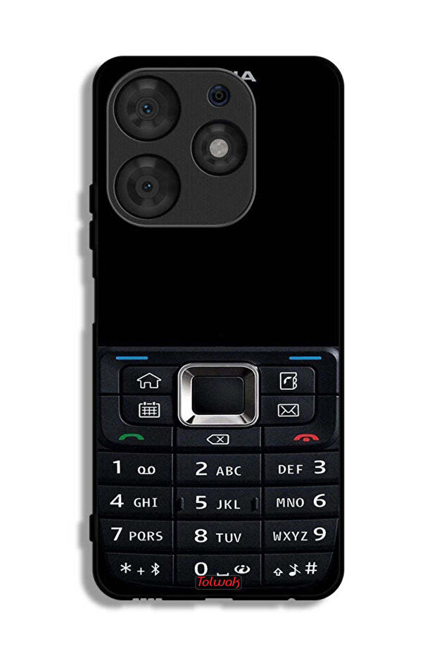 Tecno Spark 10 Pro Protective Case Cover Old Phone Pattern