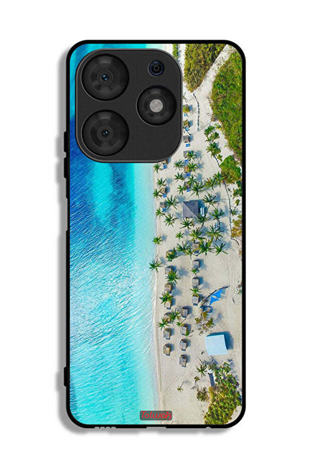 Tecno Spark 10 Pro Protective Case Cover Beach