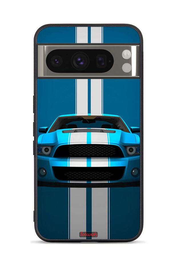 Google Pixel 8 Pro Protective Case Cover Car Abstract Art