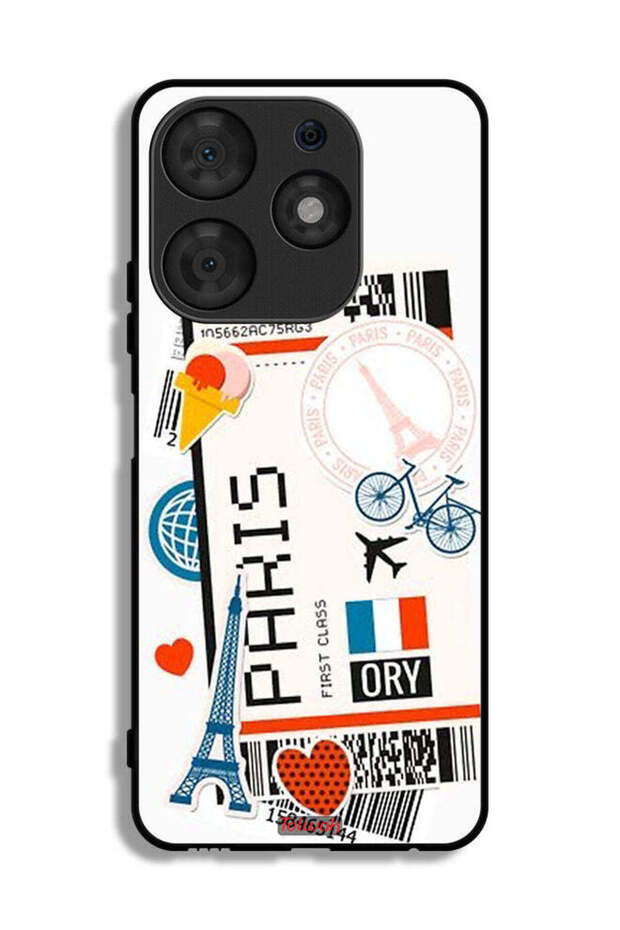 Tecno Spark 10 Pro Protective Case Cover Paris Sticker