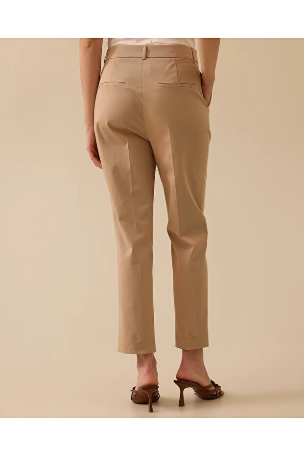Cepli Düğmeli Bilek Boy Pantolon - 4