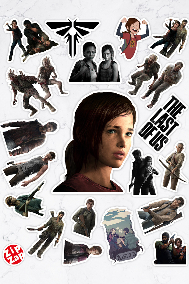 The Last of Us Video Game Phone Laptop Adhesive Foil Sticker Pack (20 Pcs)