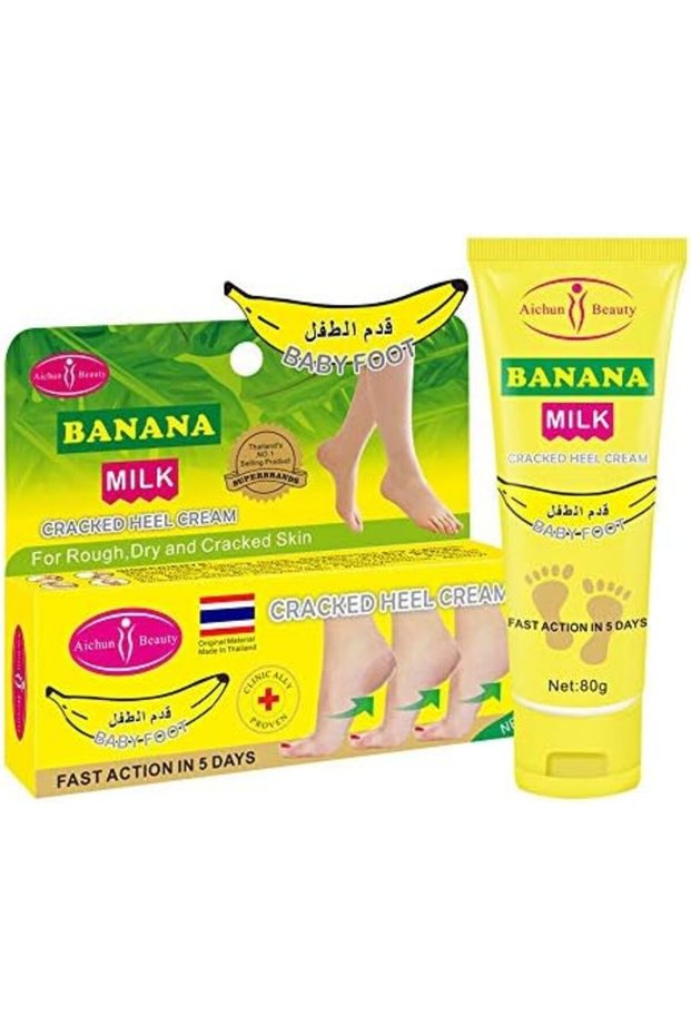 Cracked Heel Cream Foot Care Banana Milk Cream Repair Relieves Rough Dry Skin Baby foot