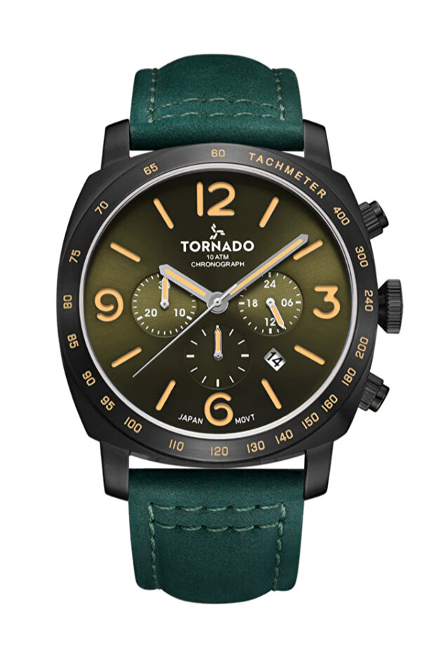 LUMINA CHRONOSPHERE Men's Chronograph Green Dial Watch - T9102-BLHH