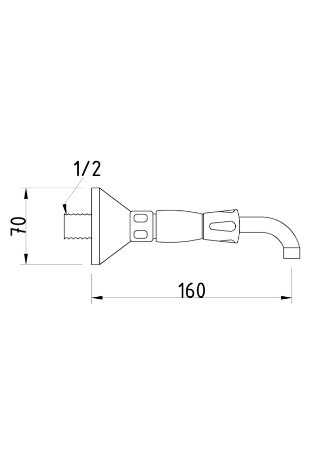 Daisy Sink Faucet Fixed Pipe - 2