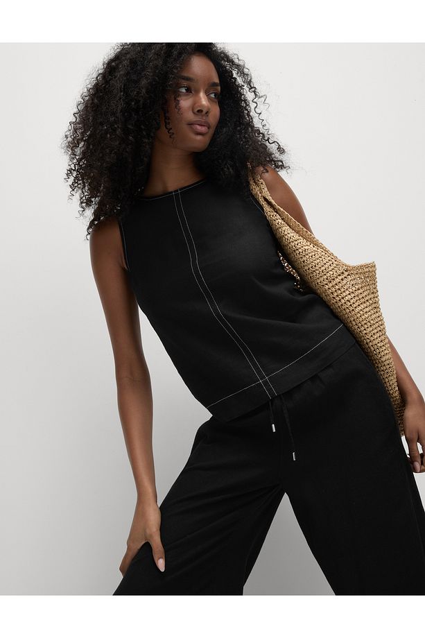 Keten Regular Fit Üst - 1
