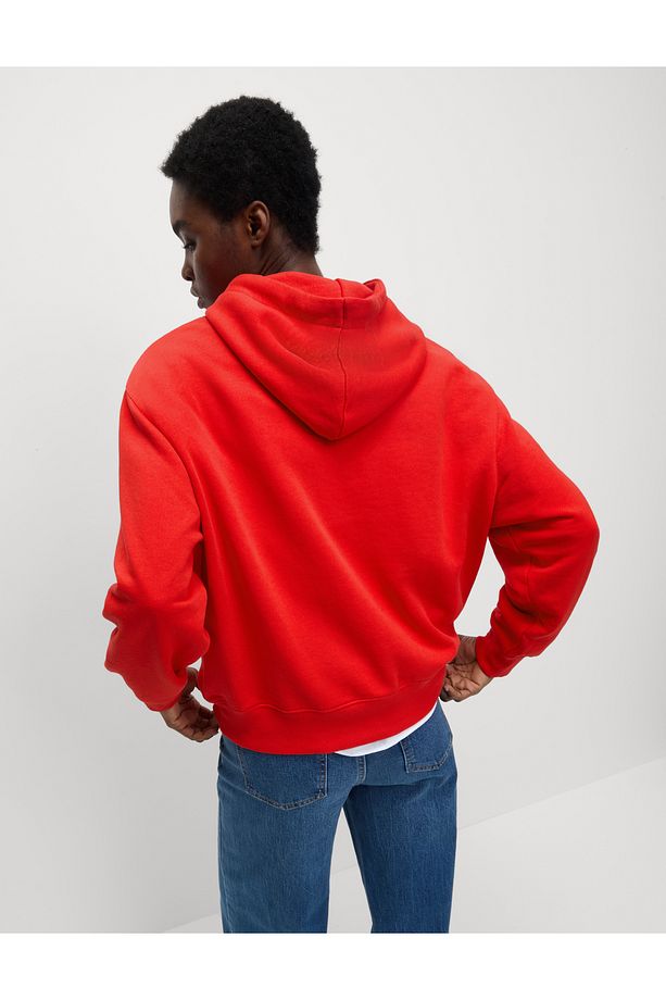 Pamuklu Sloganlı Kapüşonlu Sweatshirt - 3