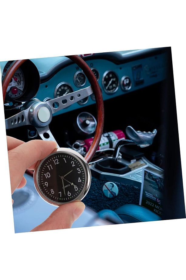 Ev Araba Tekne Bisiklet İçin Mini Quartz Metal Araç Saati Fosforlu ,Şık, Dayanıklı Tasarım - 5