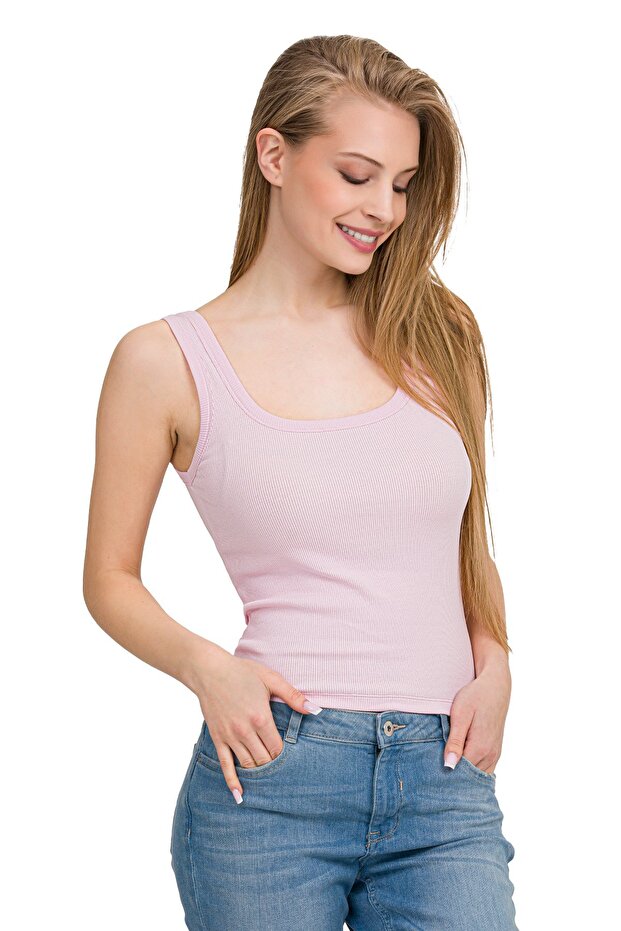 قميص داخلي أساسي من Elastan للسيدات - 1