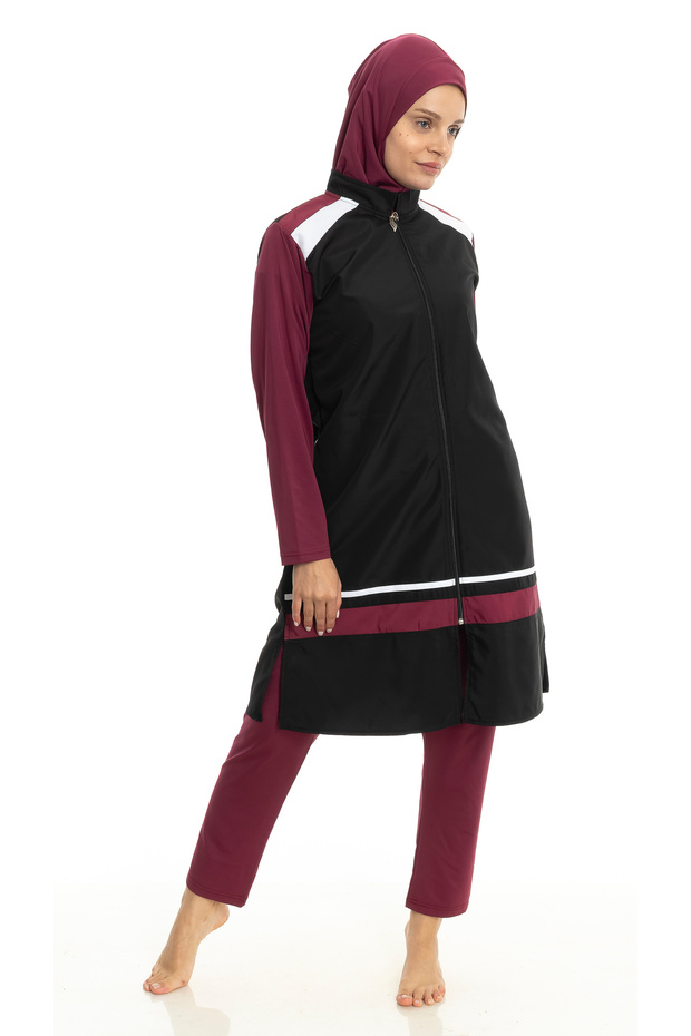 ملابس السباحة الحجاب مغطاة بالكامل - 2