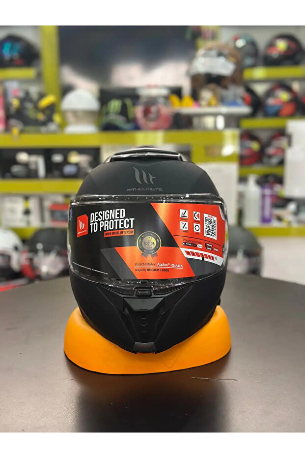 KASK FU404SV ATOM 2 SV SOLID A1 MAT SIYAH - 1