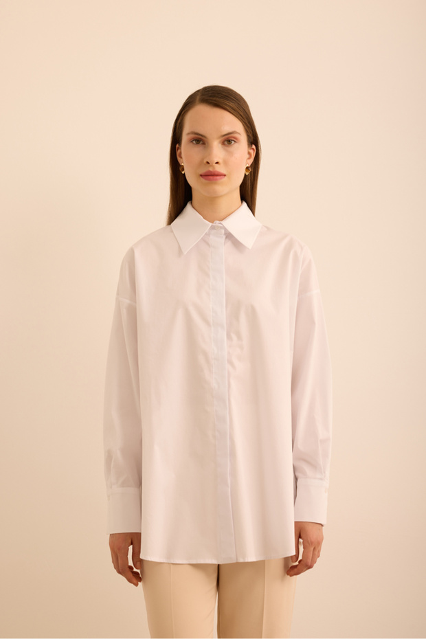 Rahat Form Cotton Gömlek - 1