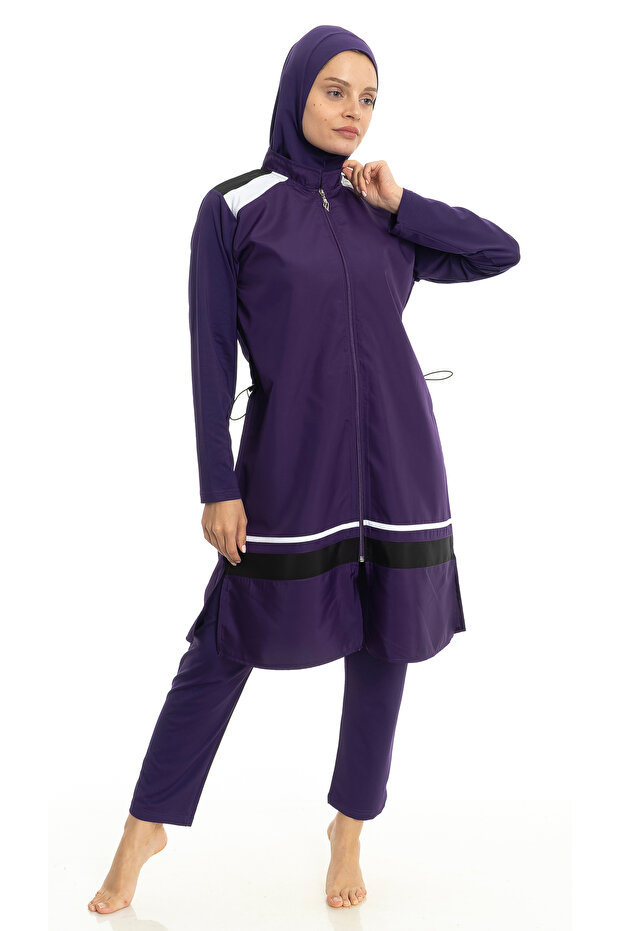 ملابس السباحة الحجاب مغطاة بالكامل - 2