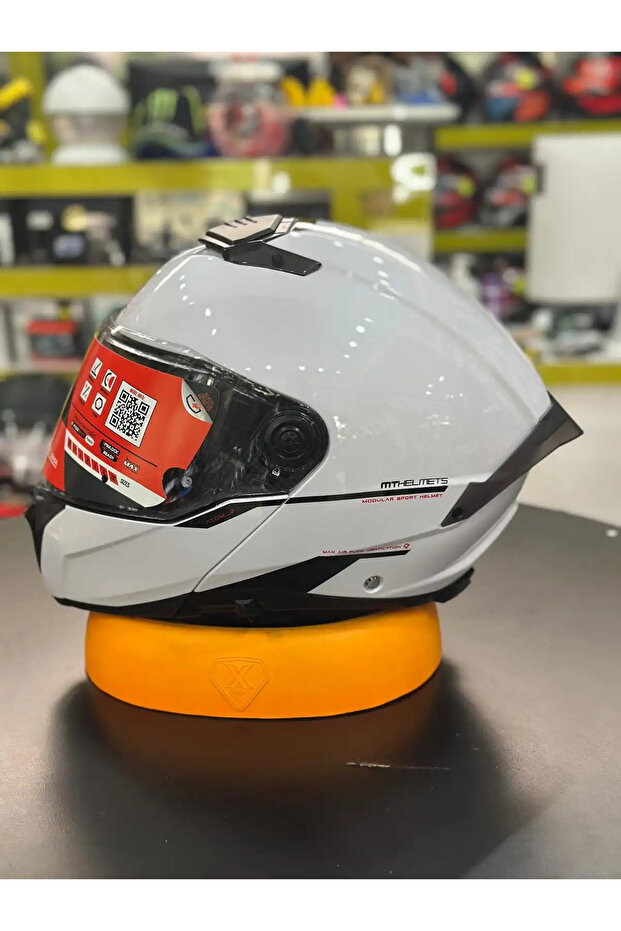 KASK FU404SV ATOM 2 SV SOLID A0 PARLAK BEYAZ - 3