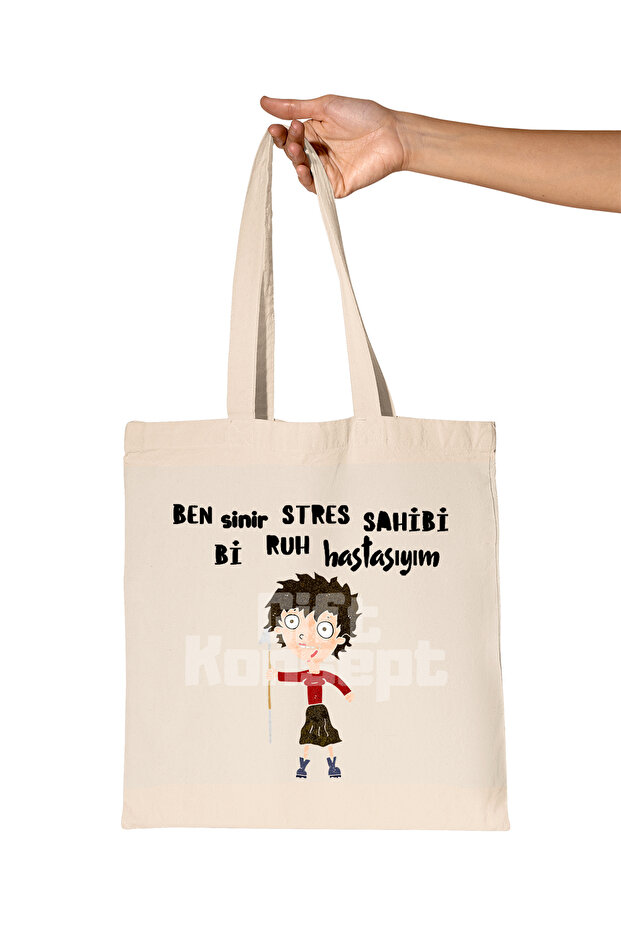 I'M Mentally Ill Funny Printed Gift Organic Raw Cloth Bag