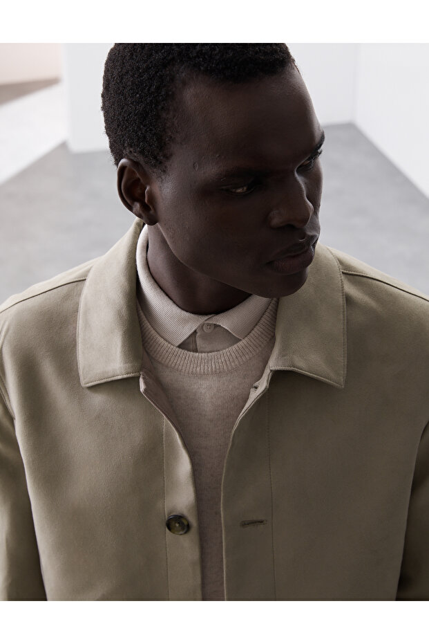 Suni Süet Harrington Ceket - 2