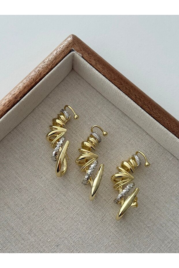 Çelik Çoklu Görünüm Küpe - 1