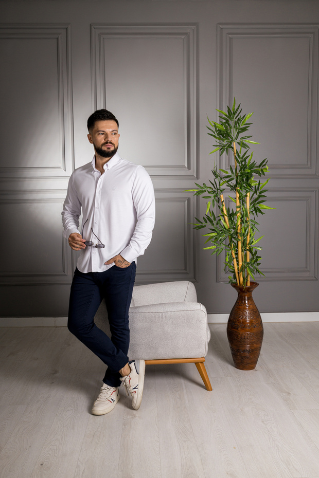 İnterview Carina Modal Beyaz Gömlek - 4