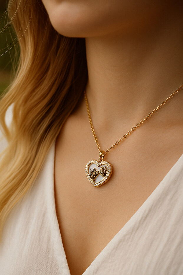 قلادة مربوطة من القلب - 1