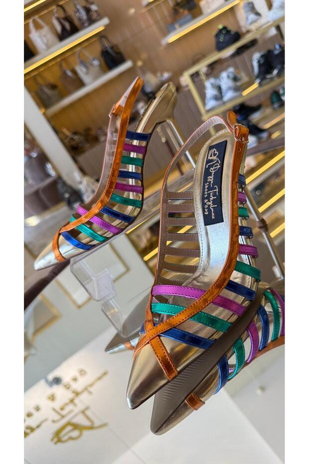 Women's Open Back Model Heeled Shoes