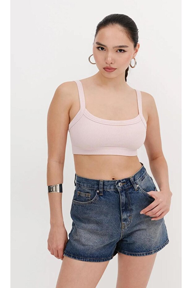 YÜKSEK BEL JEAN ŞORT - 1