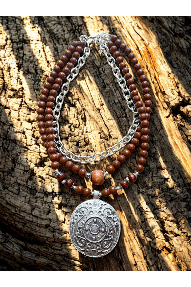 El yapımı Bohemian Tasarım Kolye (yeni renkler) - 2