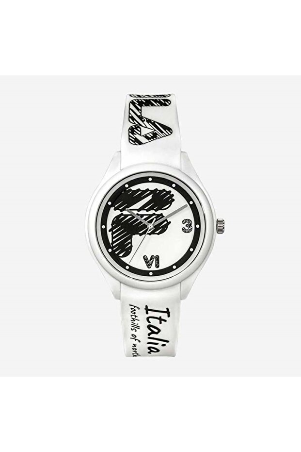 Adult Unisex Analog Watch, White 38-321-303, 44 mm