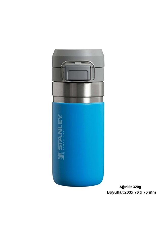 Go Quick Flip Water Bottle 0.47L Termos Kupa Bardak Matara MAVİ - 5