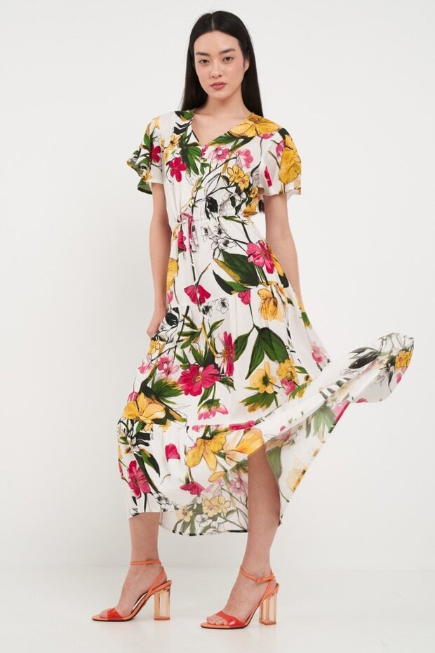 Rochie dama cu imprimeu floral - 7
