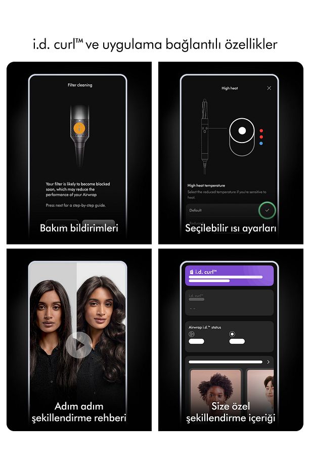 Airwrap i.d.™ saç şekillendirme ve kurutma seti - Kıvırcık+Bukleli (Vinca mavisi/Topaz) - 3