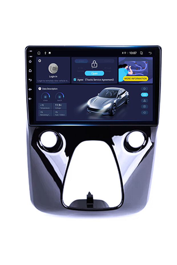 Navigatie dedicata Aygo 2012-2020, 4 GB RAM 32 ROM, Octacore, Android 13, Display QLED 10", DSP, Car - 2
