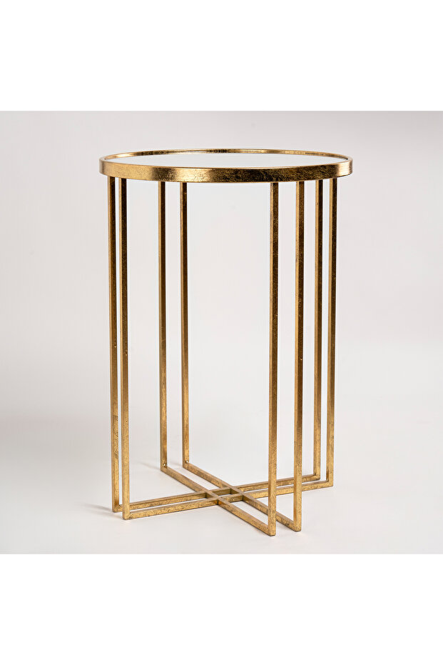 طاولتان متداخلتان - ذهبي - 4