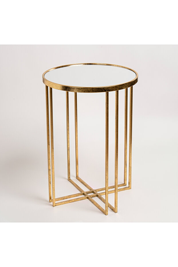 طاولتان متداخلتان - ذهبي - 3