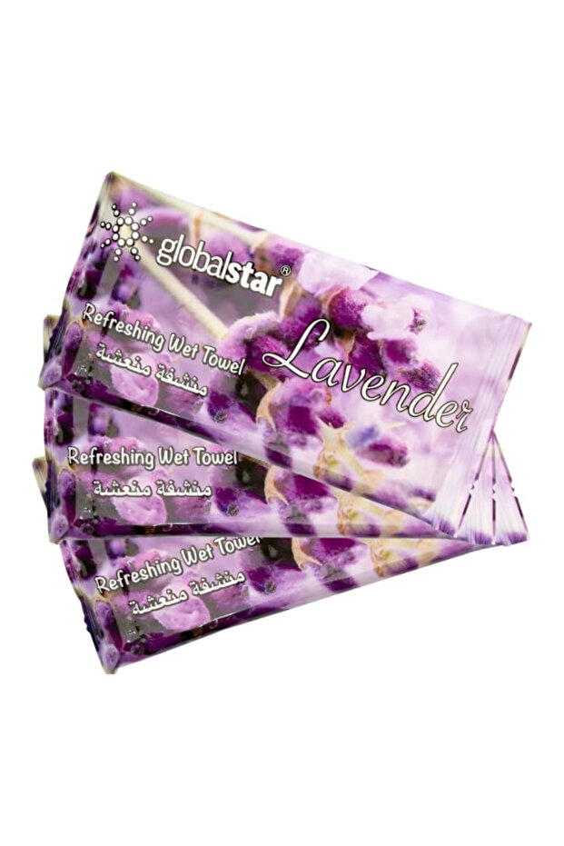 Refreshing Wet Towels Lavender - 25pcs Premium Cotton For Hygiene & Freshness