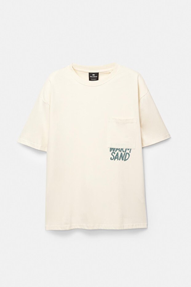 Bej cepli tişört - 6