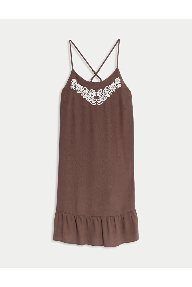 İşlemeli Askılı Elbise (6–16 Yaş) - 5