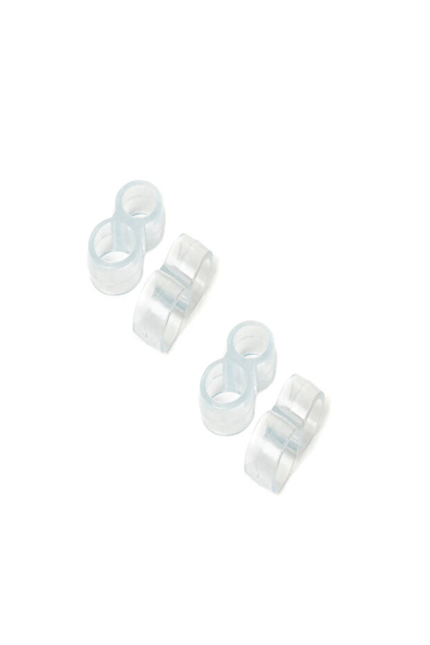 5 Adet Şeffaf Silikon Kapı Durdurucu Tutucu Pencere Kolu Stoperi Kapı Tamponu - 6