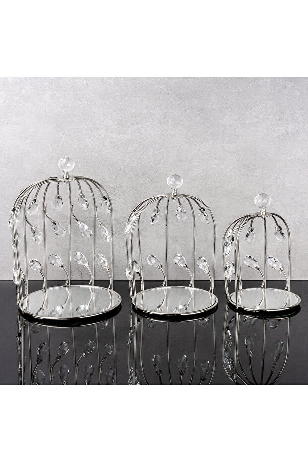 مجموعة عرض نموذجية مكونة من 3 قطع مع مرآة من حجر الداملا - 2