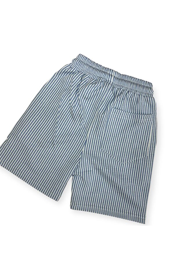 Unisex Su Yolu Çizgili şort - 2