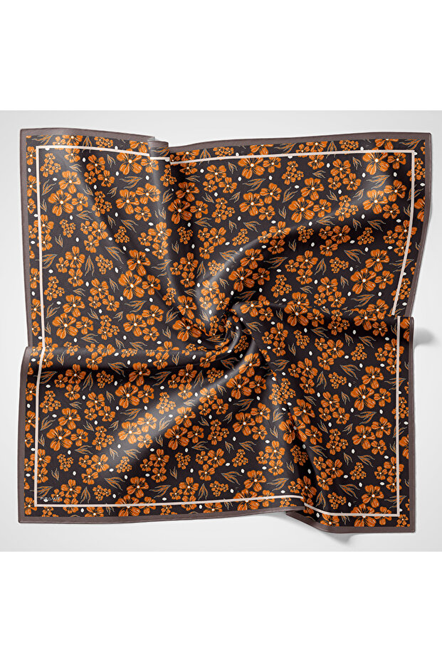 Natural Patterned Scarf - 1