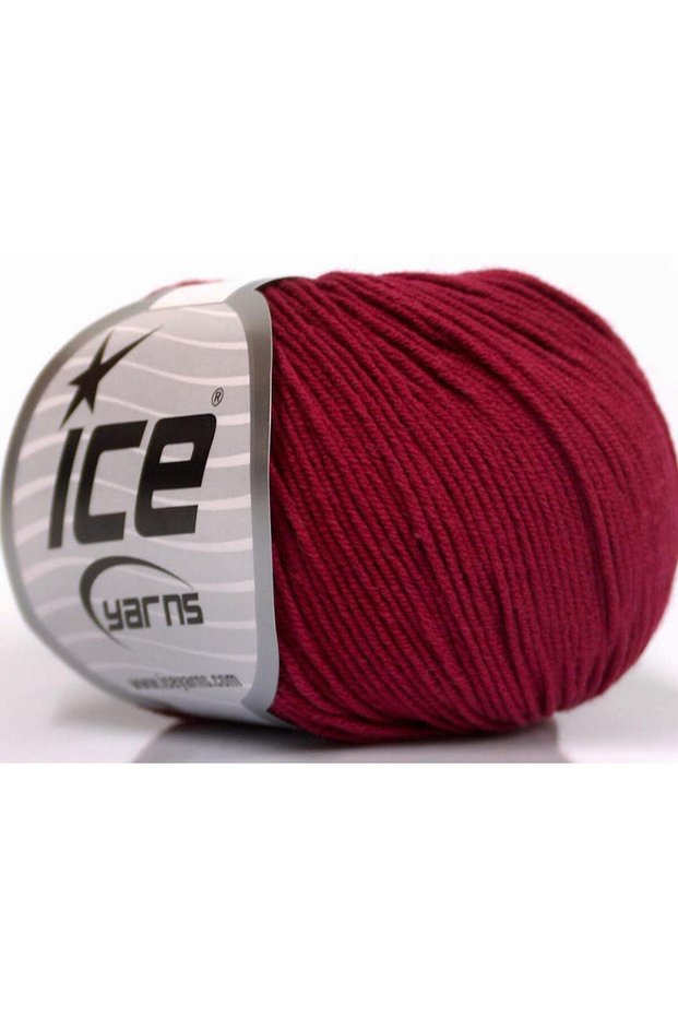 4X50Gr. Amigurumi Cotton Acrylic, Cotton Burgundy Baby, Summer Yarns, Cotton, Crochet, Plain Yarns