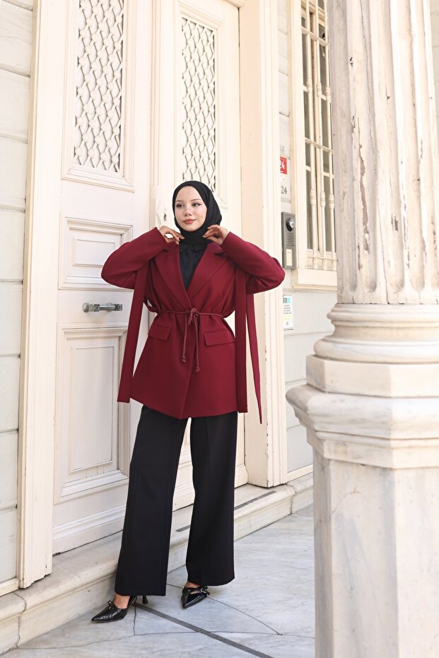 Oversize Tesettür Ceket - 6