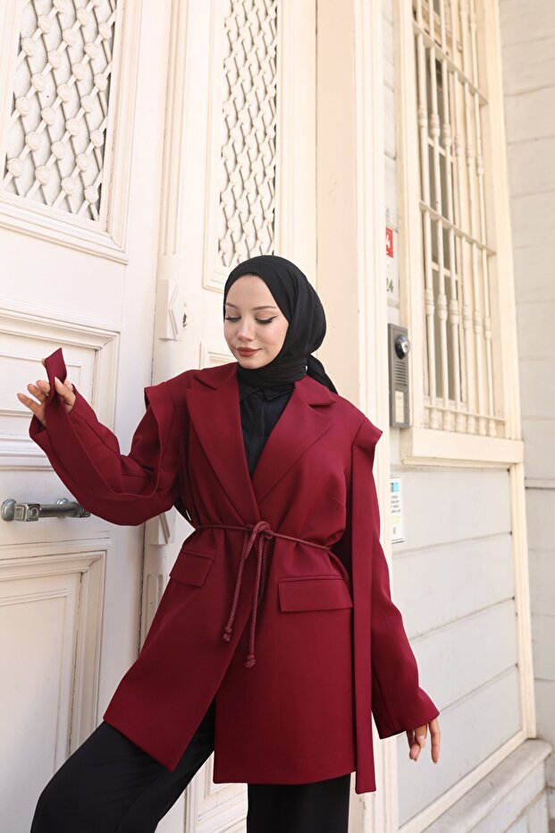 Oversize Tesettür Ceket - 1