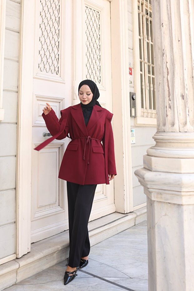 Oversize Tesettür Ceket - 8