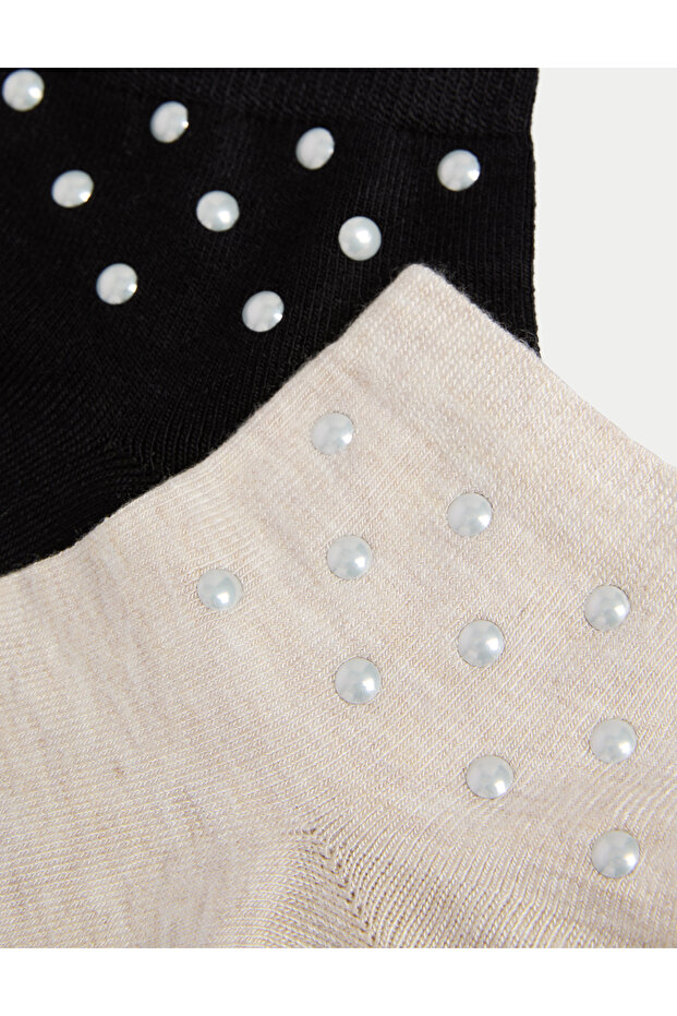 2'li Sumptuously Soft™ Süslemeli Bilek Çorabı - 2