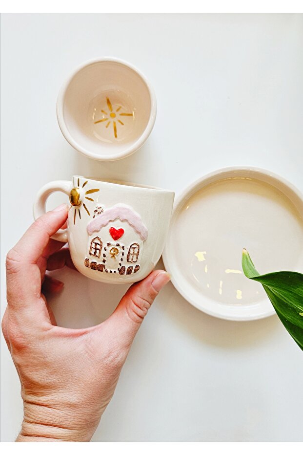 مجموعة أكواب منزلية شمسية مصنوعة يدويًا - 1