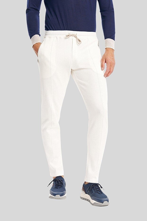 Erkek Spor Pantolon Ekru - 2
