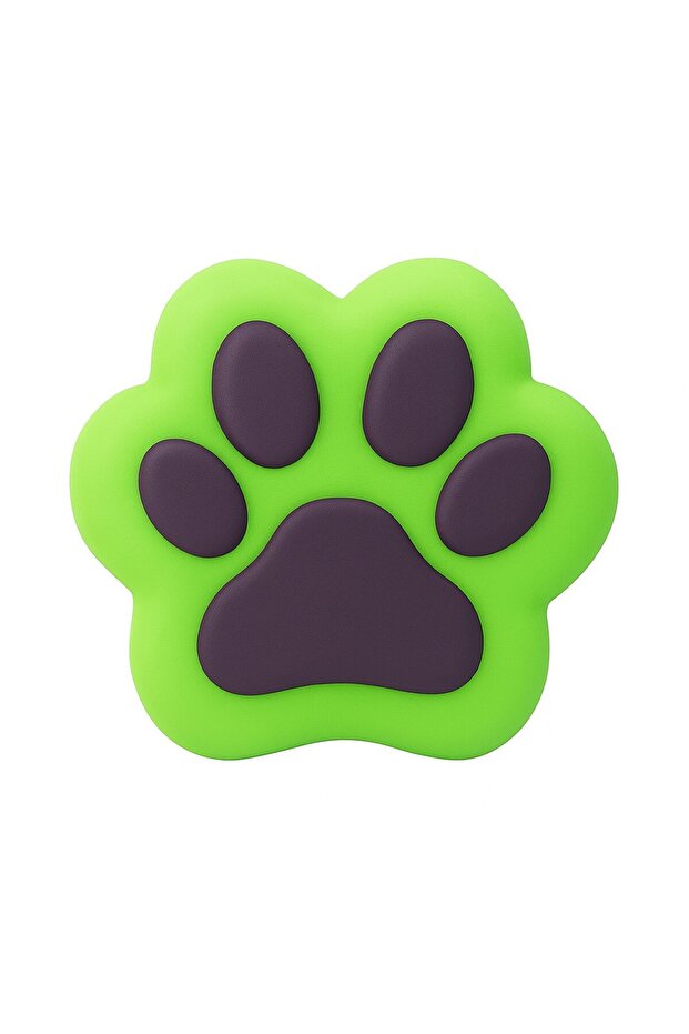 Jucărie antistres squishy în formă de labă de pisică, cu revenire lentă, moale și pufoasă din TPR, 7,5x5,5 cm, Verde Negru - 1