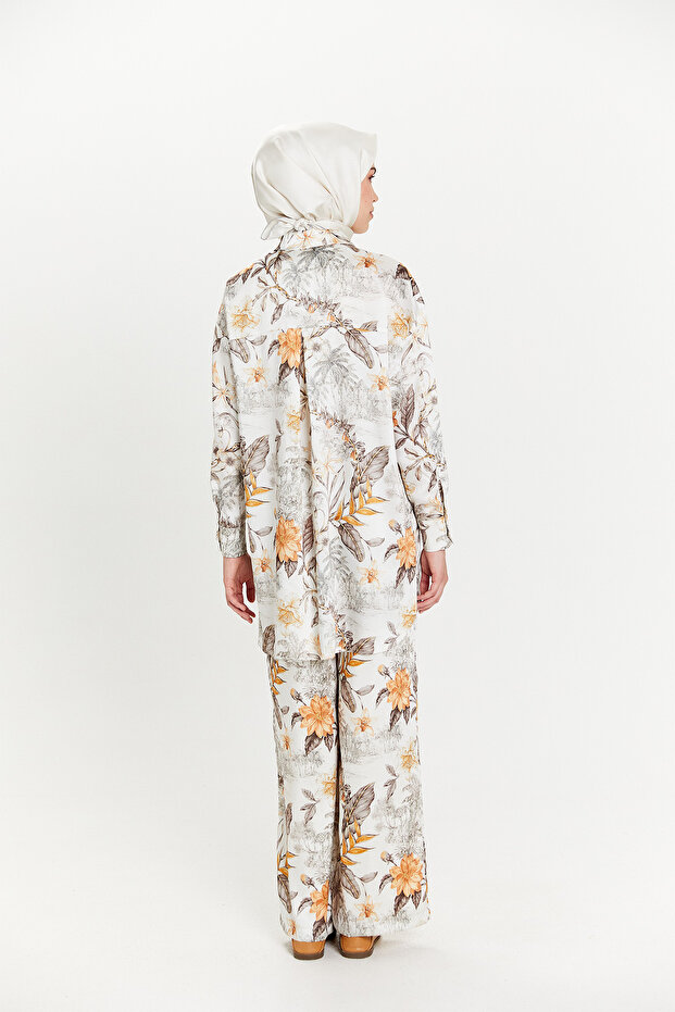 Saten Görünümlü Oversize Tunik - 6