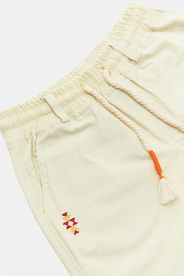 Boy Ecru Shorts - 7
